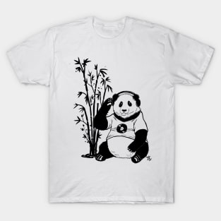 Panda With Headphones T-Shirt